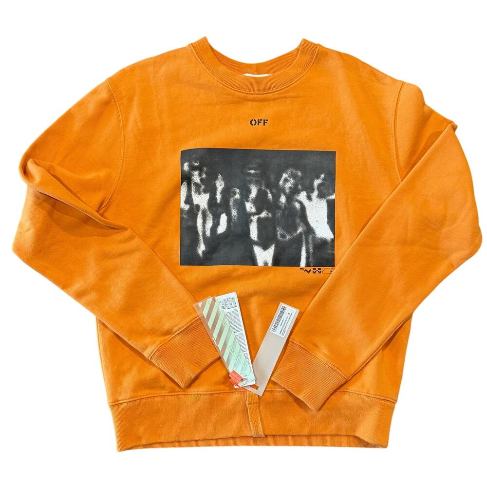 Off White Spray Painting Slim Crewneck *NEW WITH TAGS*SIZE M